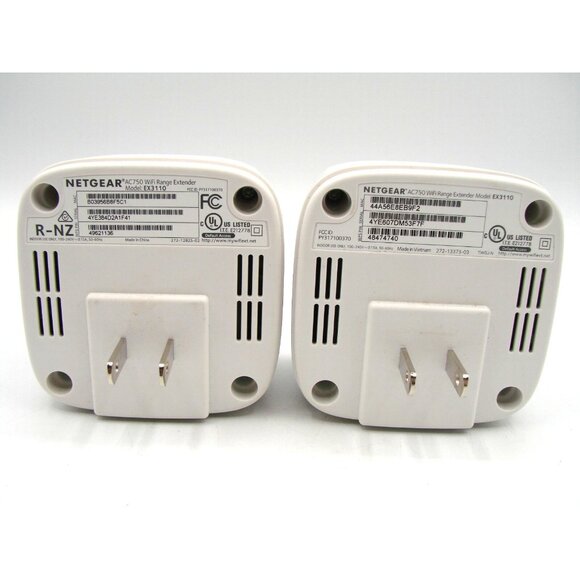 Lot of 2 Netgear AC750 Wifi Range Extender Model EX3110 White Wireless Range Ext - Picture 4 of 7
